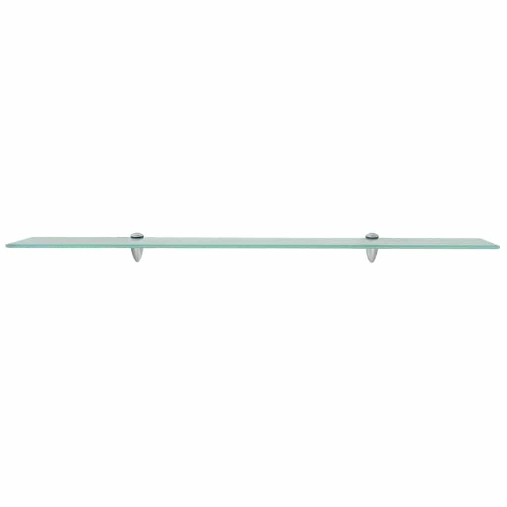 vidaXL Floating Shelves 2 pcs Glass 100x20 cm 8 mm
