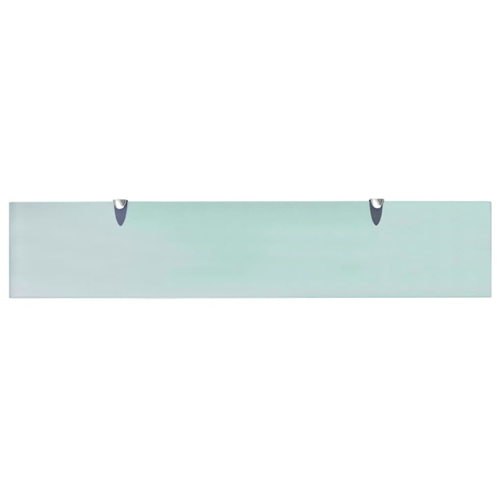 vidaXL Floating Shelves 2 pcs Glass 100x20 cm 8 mm