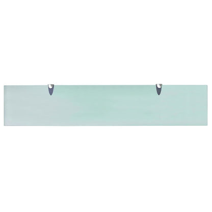 vidaXL Floating Shelves 2 pcs Glass 100x20 cm 8 mm