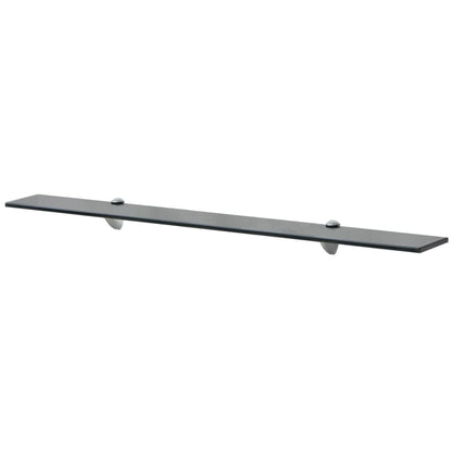 vidaXL Floating Shelf | Set of 2 | Black | Tempered safety glass | Medium