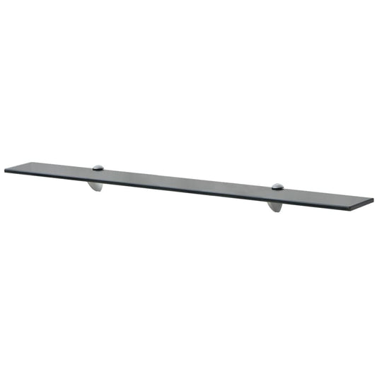 vidaXL Floating Shelf | Set of 2 | Black | Tempered safety glass | Medium