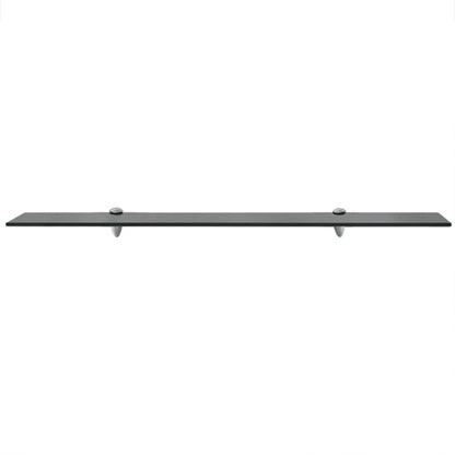 vidaXL Floating Shelf | Set of 2 | Black | Tempered safety glass | Medium