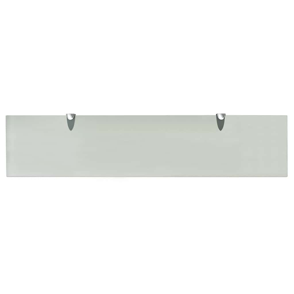 vidaXL Floating Shelves 2 pcs Glass 90x20 cm 8 mm