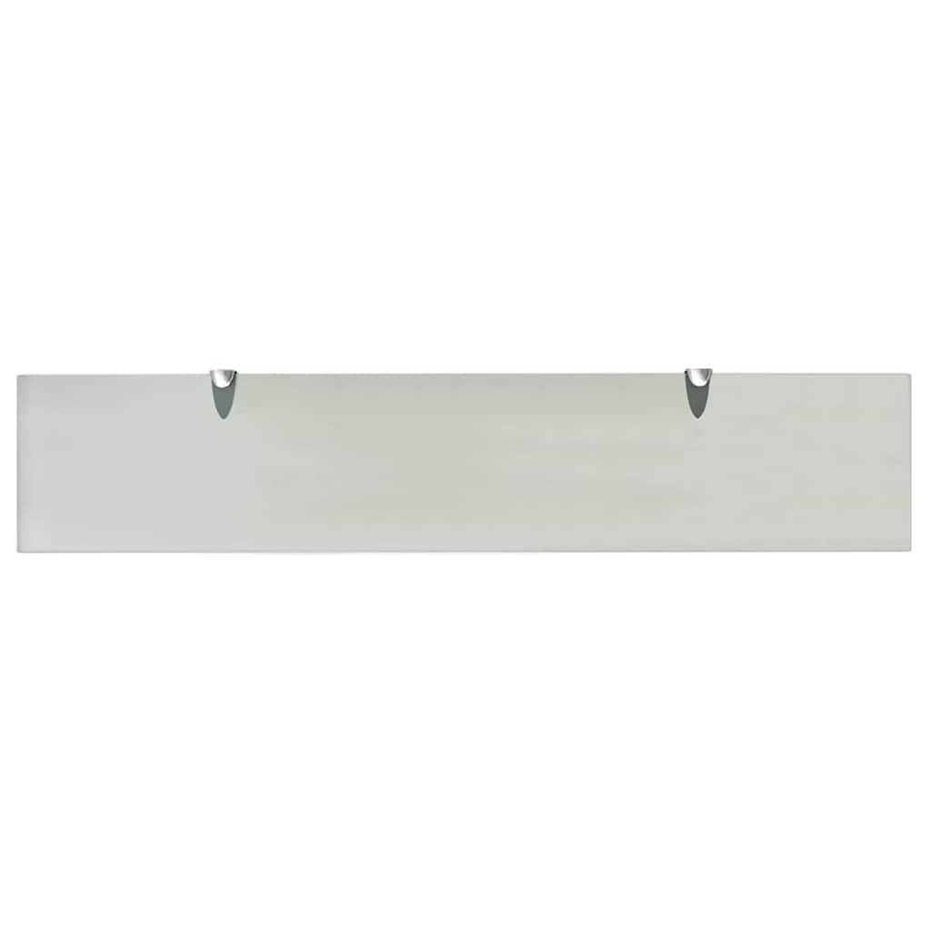 vidaXL Floating Shelves 2 pcs Glass 100x20 cm 8 mm