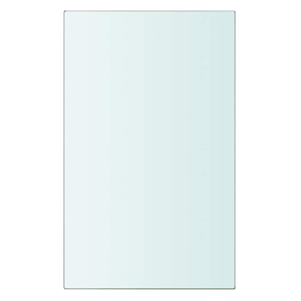 vidaXL Shelves 2 pcs Panel Glass Clear 20x12 cm