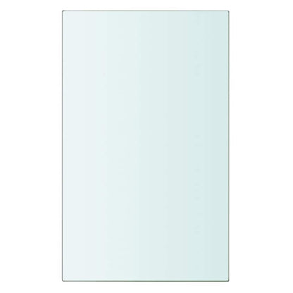 vidaXL Shelves 2 pcs Panel Glass Clear 20x12 cm