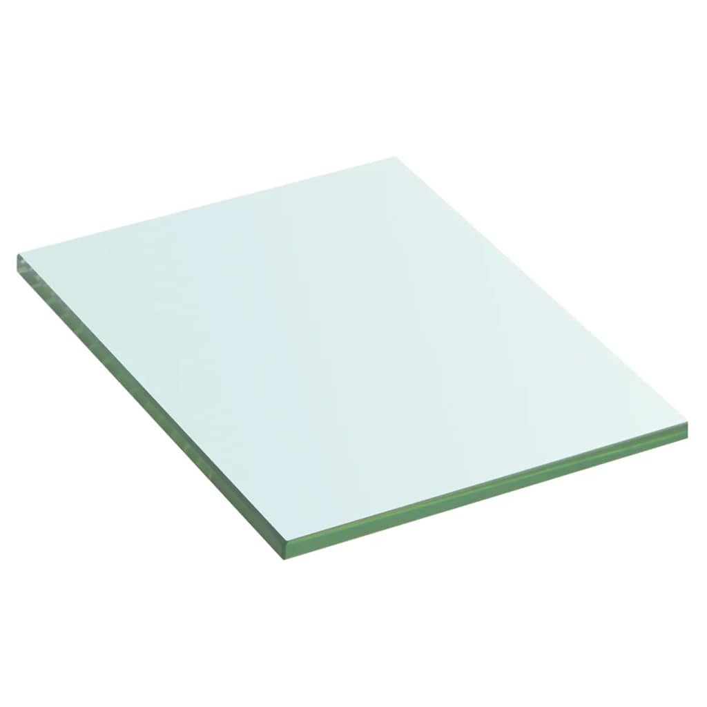 vidaXL Shelves 2 pcs Panel Glass Clear 20x15 cm