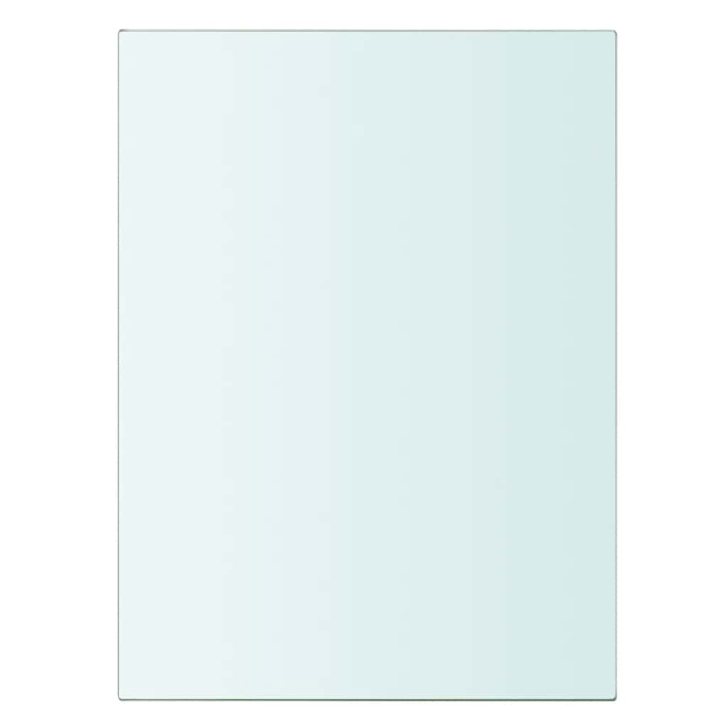vidaXL Shelves 2 pcs Panel Glass Clear 20x15 cm