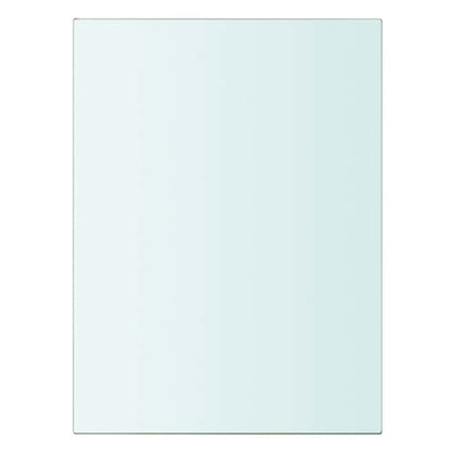 vidaXL Shelves 2 pcs Panel Glass Clear 20x15 cm