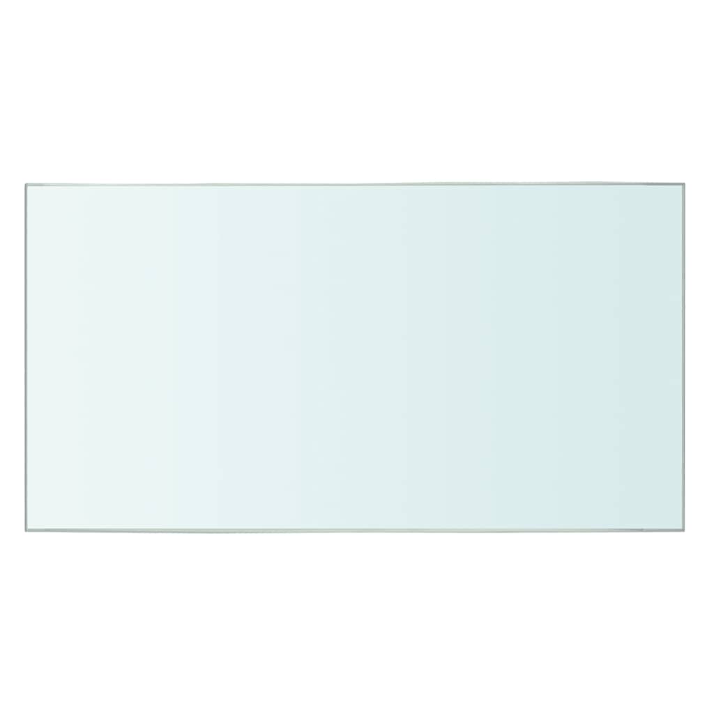 vidaXL Shelves 2 pcs Panel Glass Clear 20x30 cm