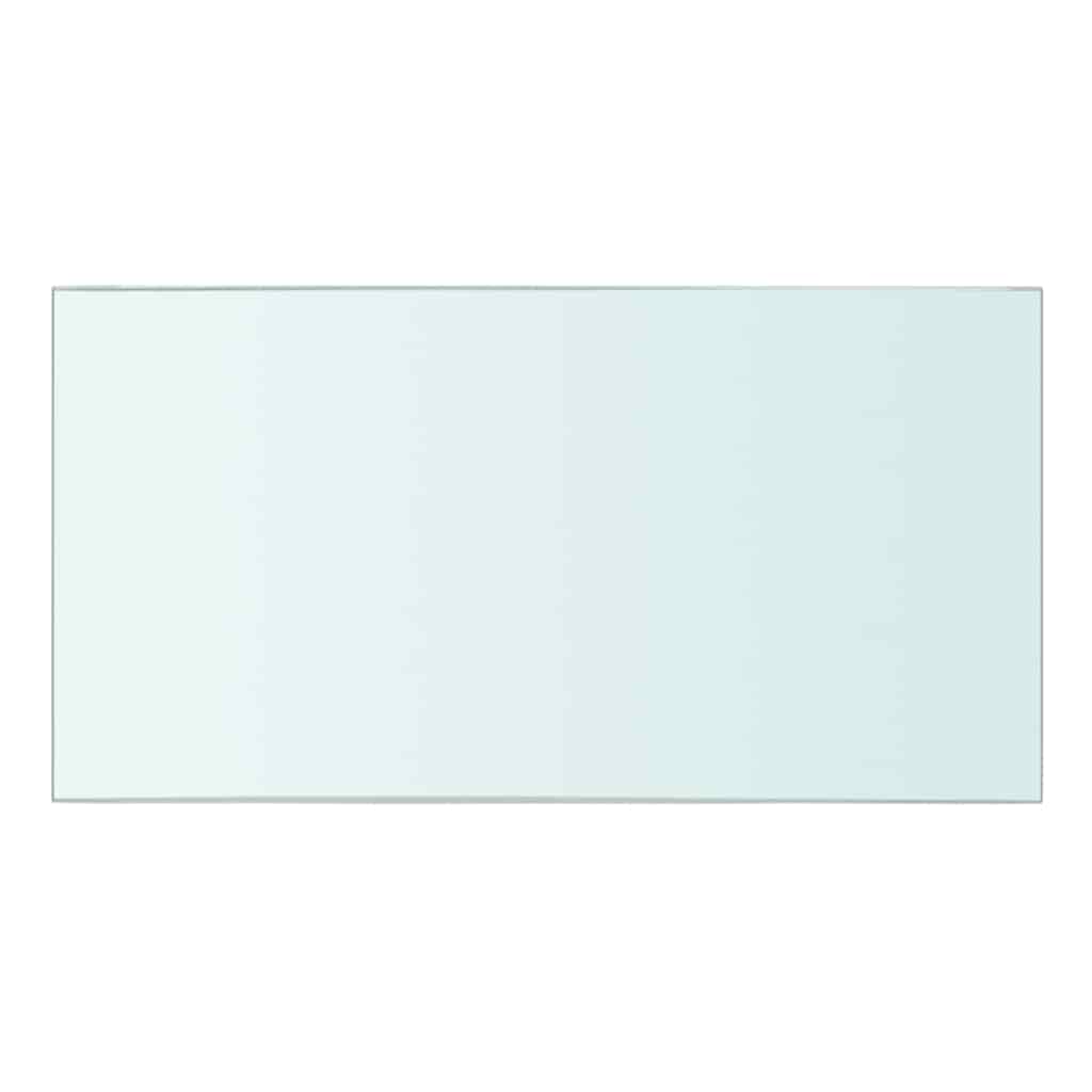 vidaXL Shelves 2 pcs Panel Glass Clear 30x12 cm