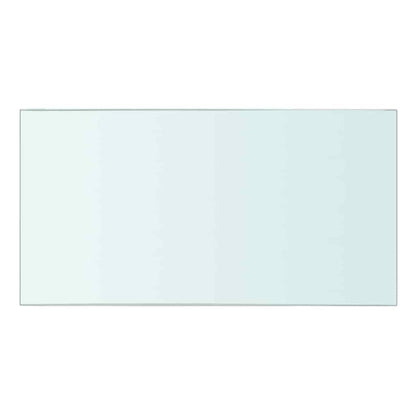 vidaXL Shelves 2 pcs Panel Glass Clear 30x12 cm