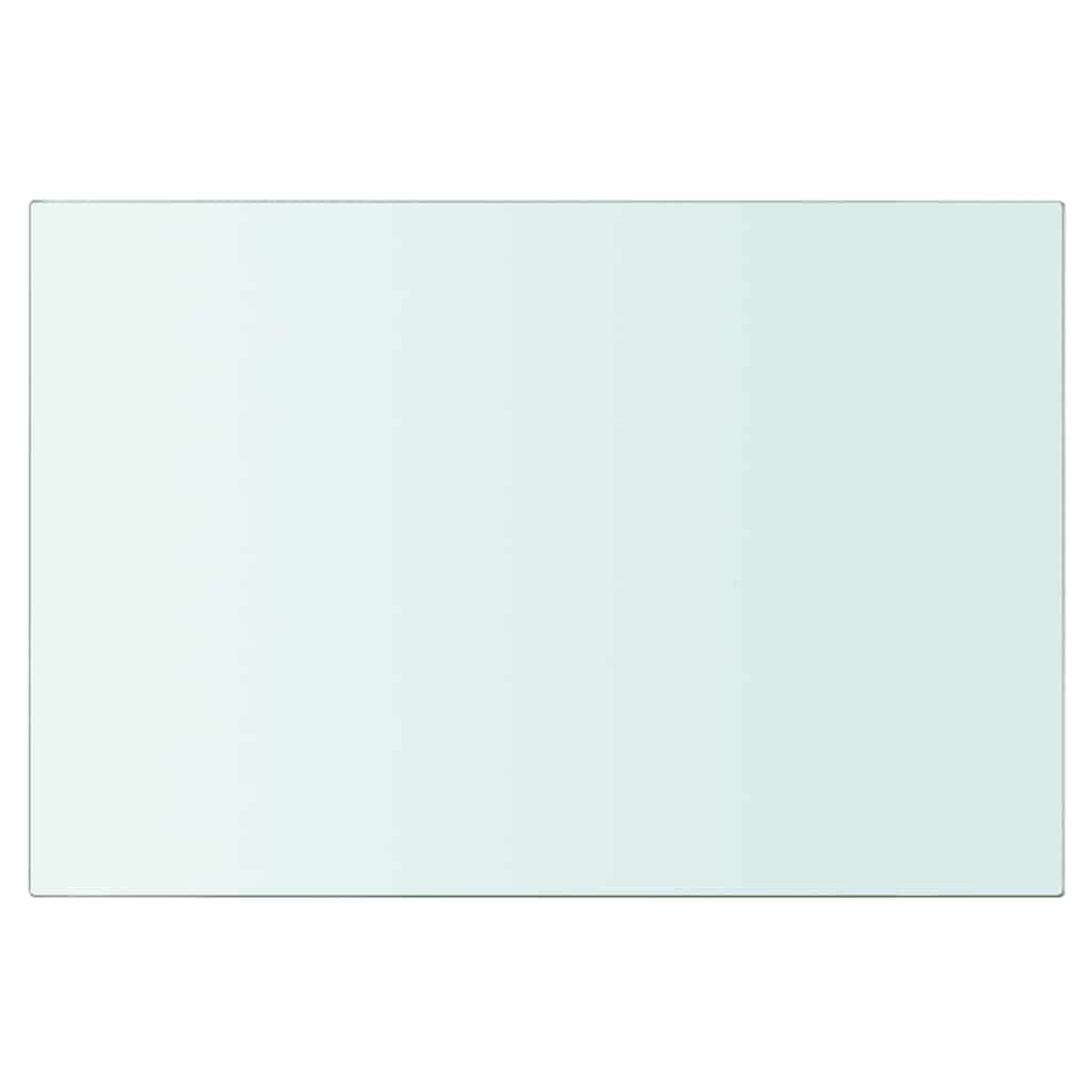 vidaXL Shelves 2 pcs Panel Glass Clear 30x15 cm
