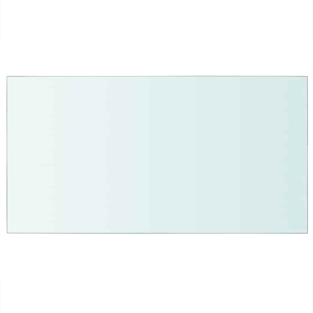 vidaXL Shelves 2 pcs Panel Glass Clear 40x25 cm