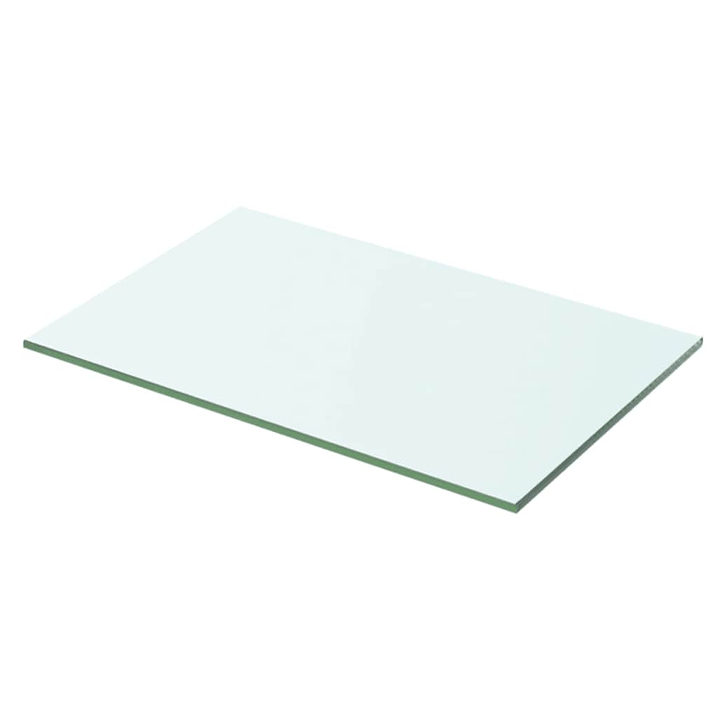 vidaXL Shelves 2 pcs Panel Glass Clear 50x25 cm