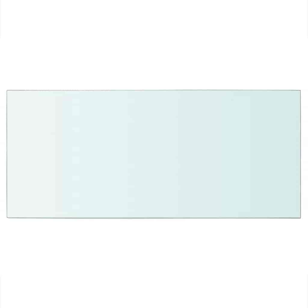 vidaXL Shelves 2 pcs Panel Glass Clear 50x25 cm