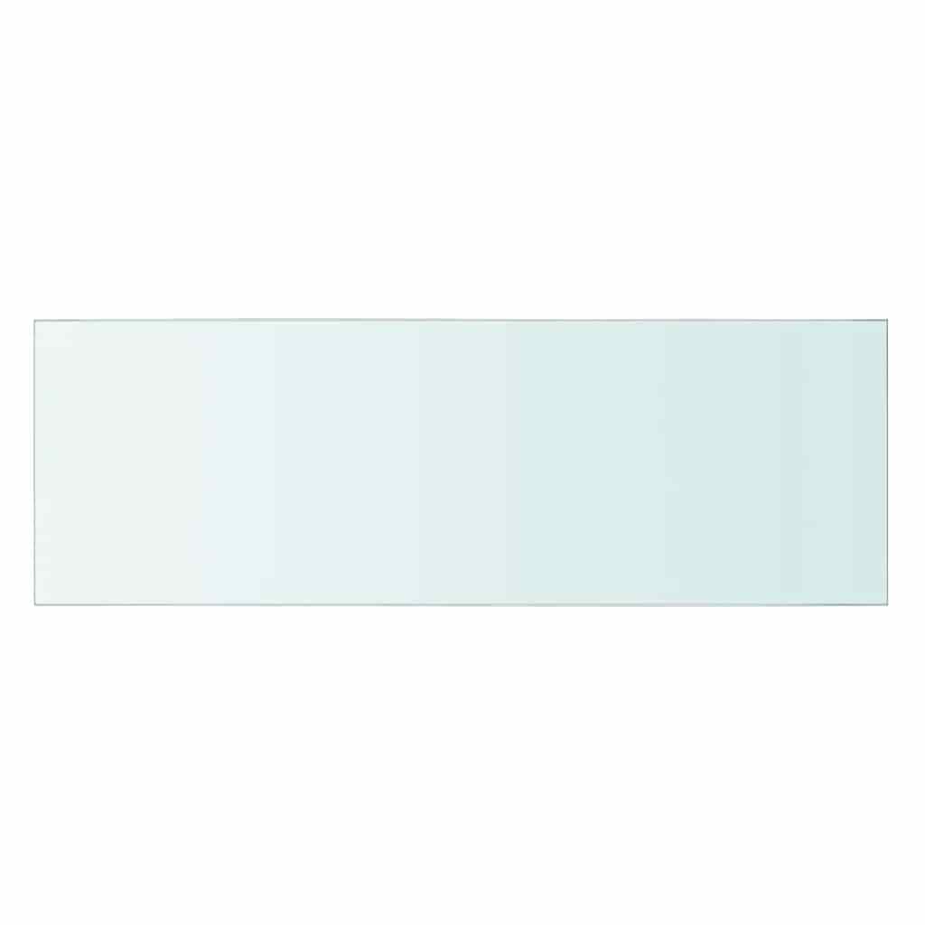 vidaXL Shelves 2 pcs Panel Glass Clear 60x20 cm