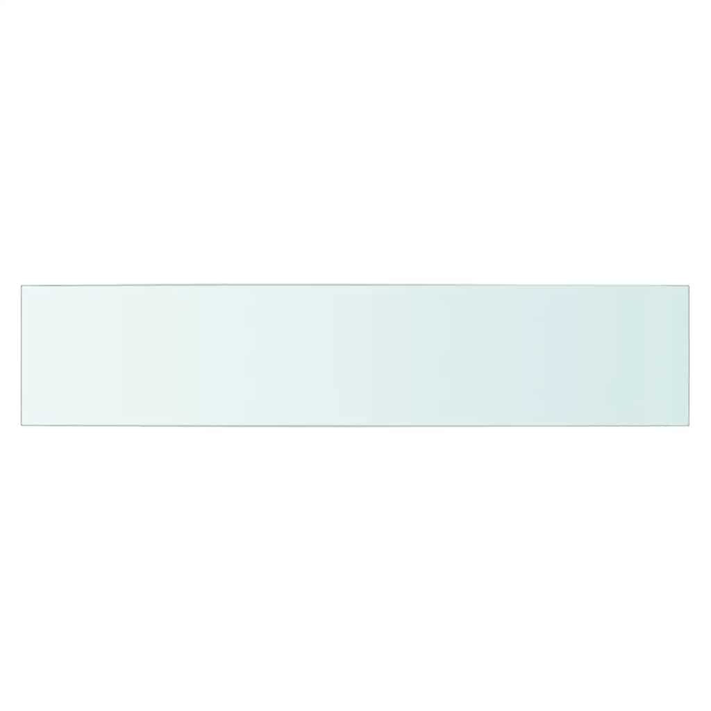 vidaXL Shelves 2 pcs Panel Glass Clear 70x15 cm