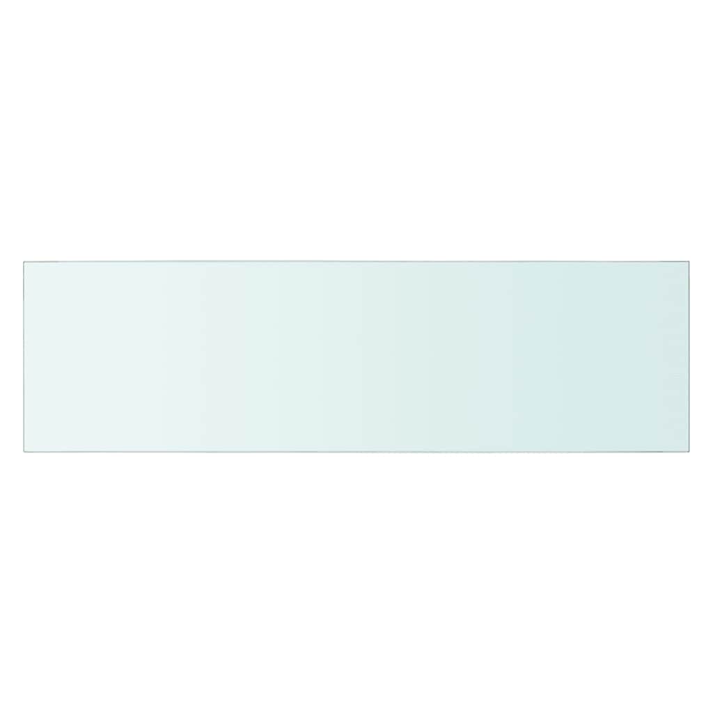 vidaXL Shelves 2 pcs Panel Glass Clear 70x20 cm