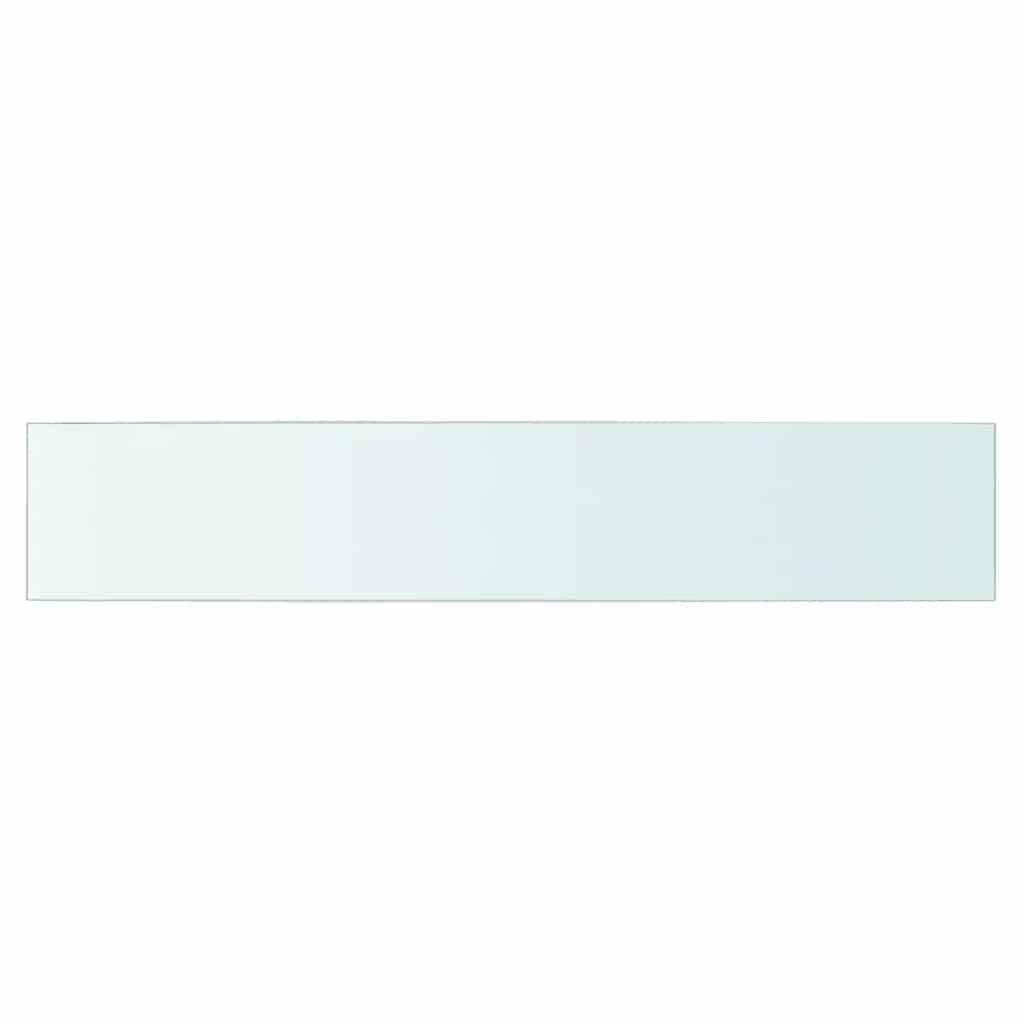vidaXL Shelves 2 pcs Panel Glass Clear 80x15 cm