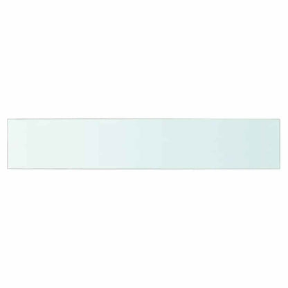 vidaXL Shelves 2 pcs Panel Glass Clear 80x15 cm