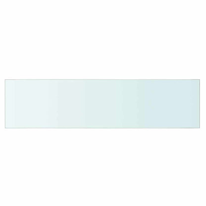 vidaXL Shelves 2 pcs Panel Glass Clear 80x20 cm