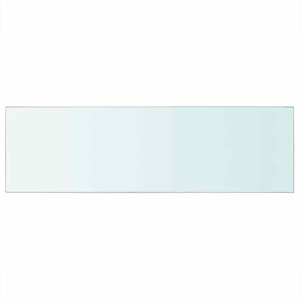 vidaXL Shelves 2 pcs Panel Glass Clear 80x25 cm