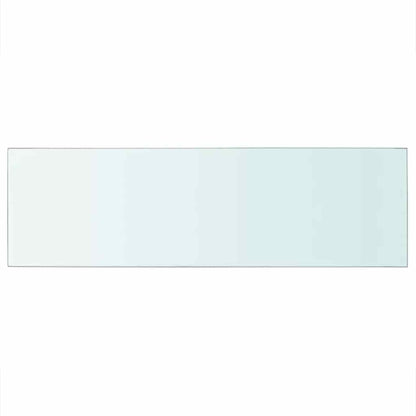 vidaXL Shelves 2 pcs Panel Glass Clear 80x25 cm