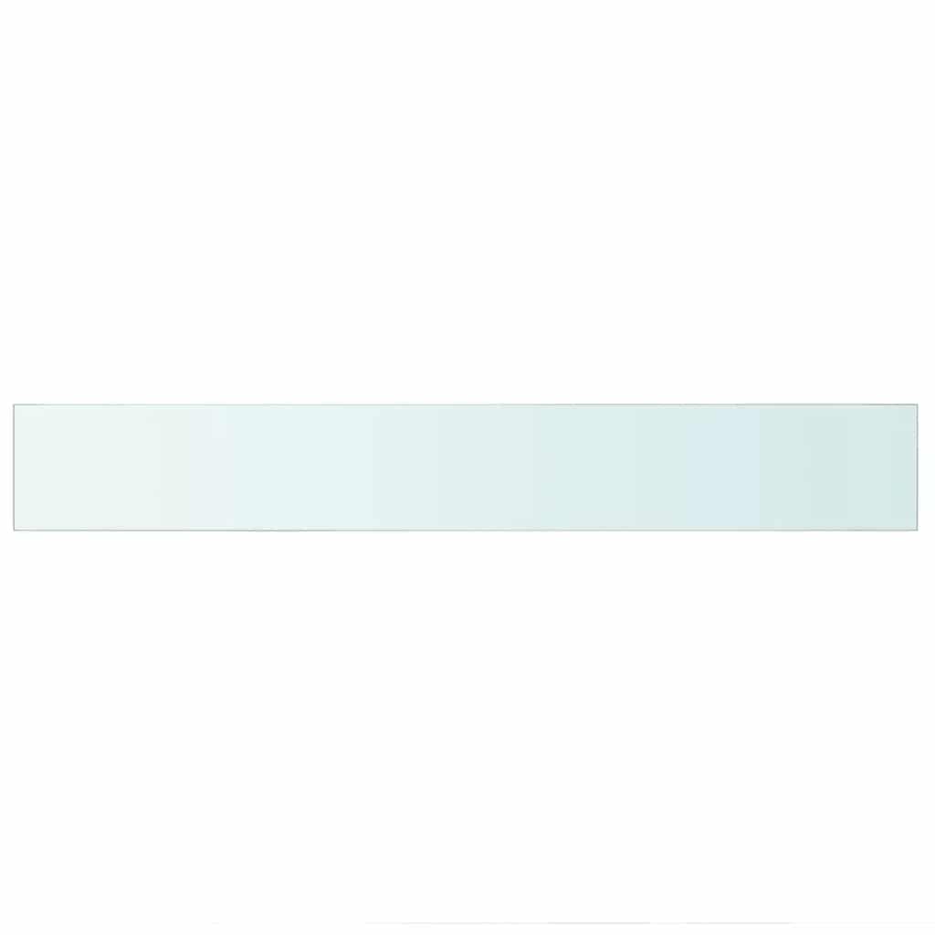 vidaXL Shelves 2 pcs Panel Glass Clear 90x12 cm
