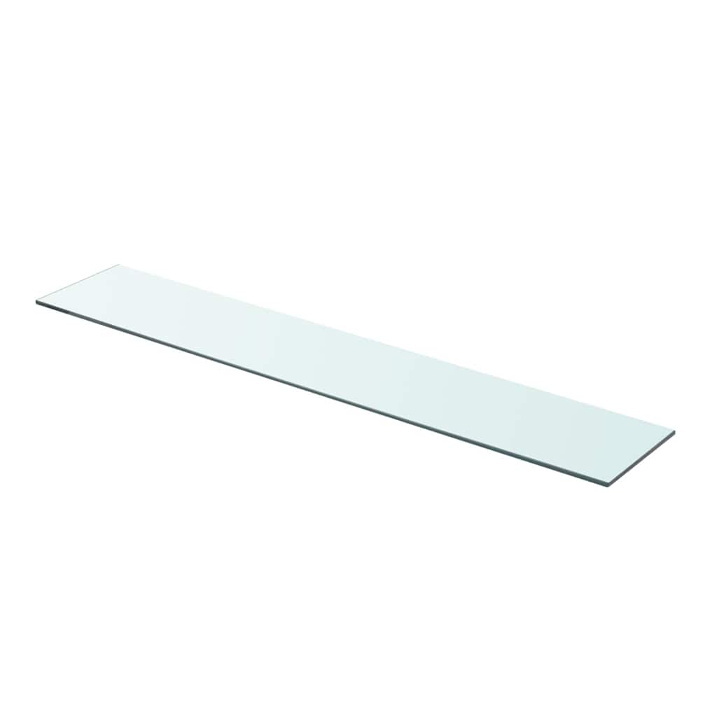 vidaXL Shelves 2 pcs Panel Glass Clear 90x15 cm