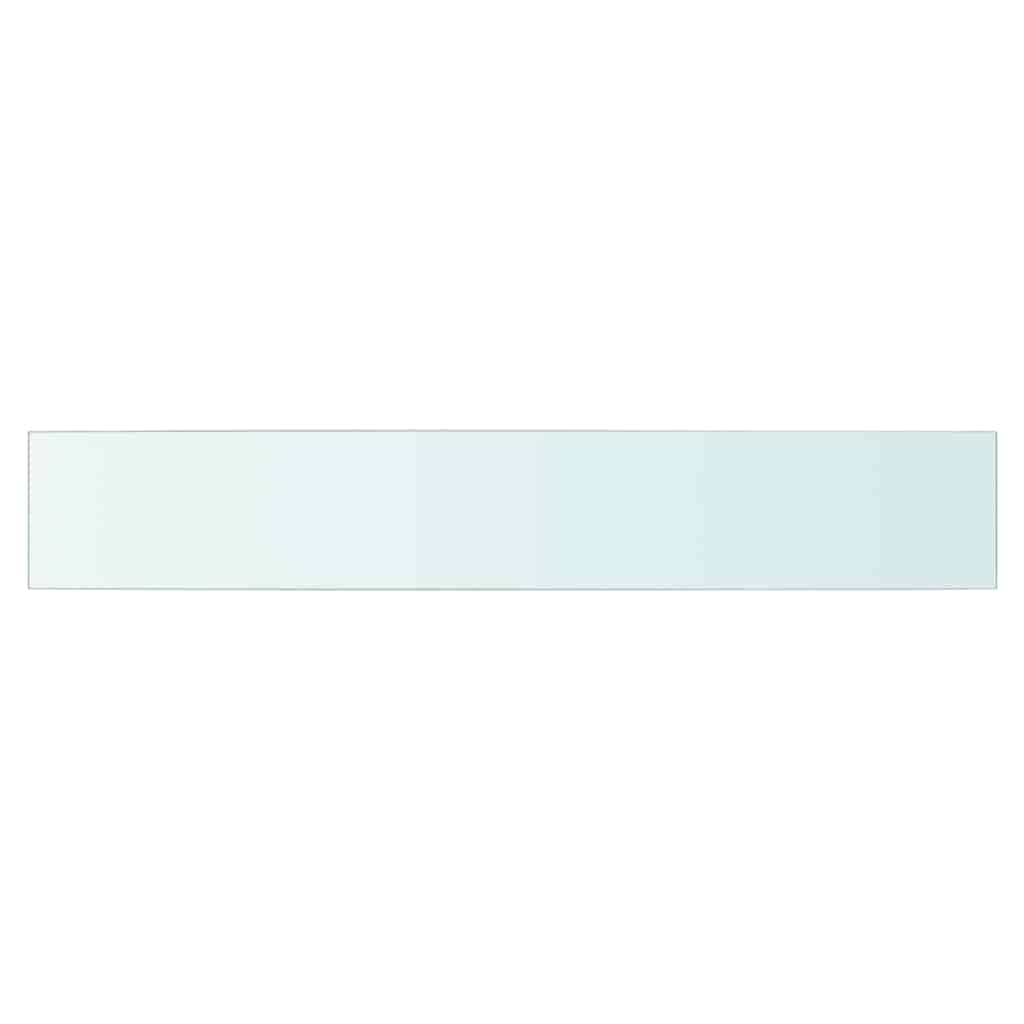 vidaXL Shelves 2 pcs Panel Glass Clear 90x15 cm
