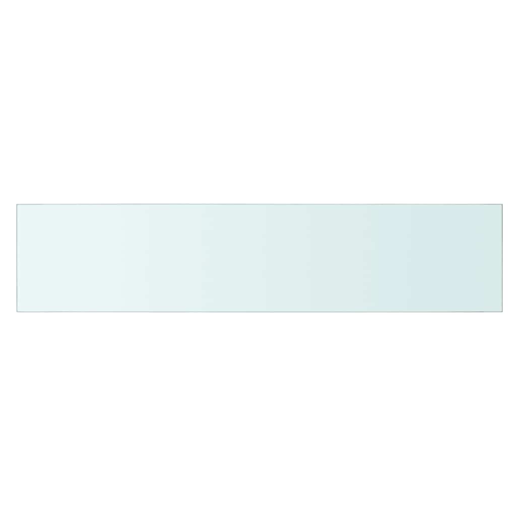 vidaXL Shelves 2 pcs Panel Glass Clear 90x20 cm