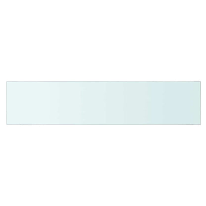 vidaXL Shelves 2 pcs Panel Glass Clear 90x20 cm