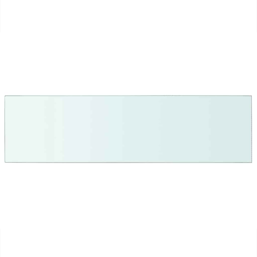 vidaXL Shelves 2 pcs Panel Glass Clear 90x25 cm