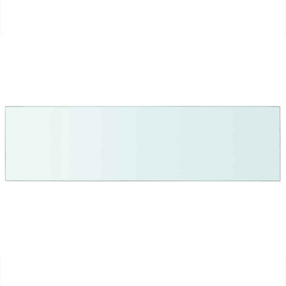 vidaXL Shelves 2 pcs Panel Glass Clear 90x25 cm