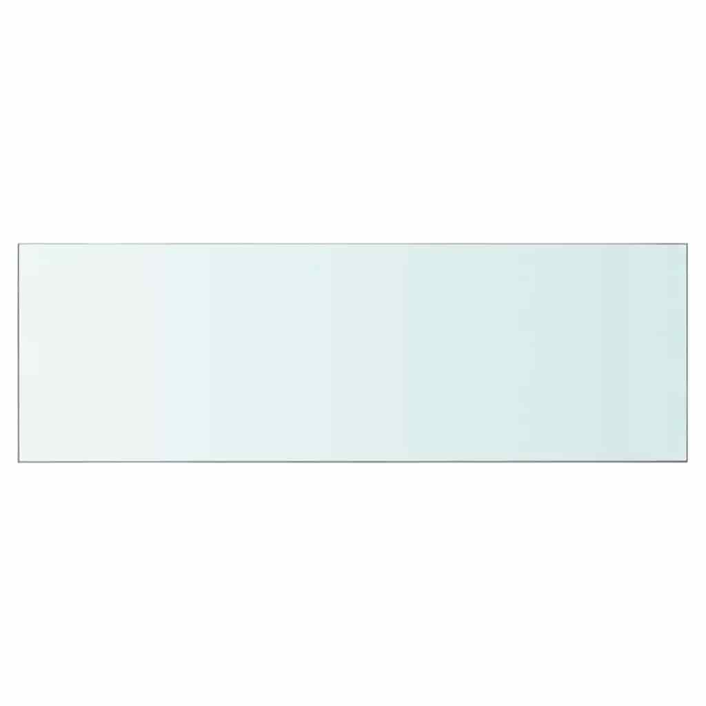 vidaXL Shelves 2 pcs Panel Glass Clear 90x30 cm