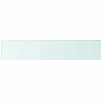 vidaXL Shelves 2 pcs Panel Glass Clear 100x20 cm