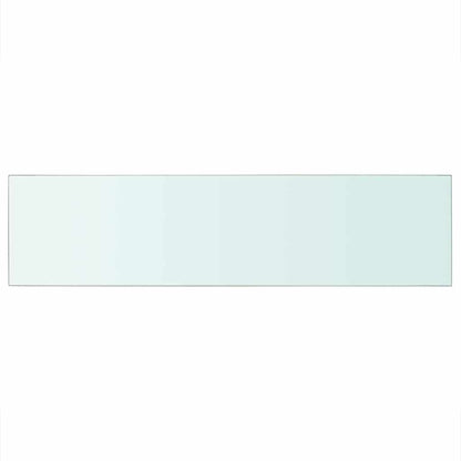 vidaXL Shelves 2 pcs Panel Glass Clear 100x25 cm