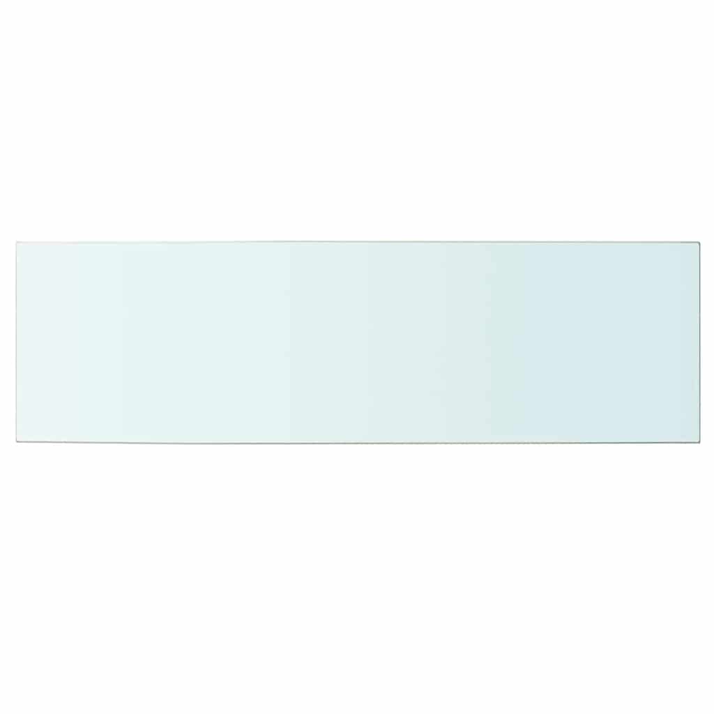 vidaXL Shelves 2 pcs Panel Glass Clear 100x30 cm
