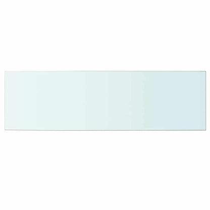 vidaXL Shelves 2 pcs Panel Glass Clear 100x30 cm