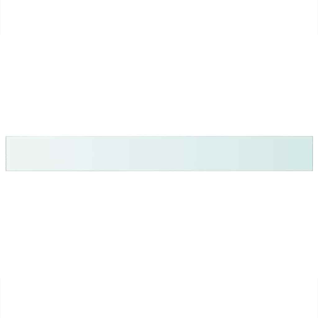vidaXL Shelves 2 pcs Panel Glass Clear 110x12 cm