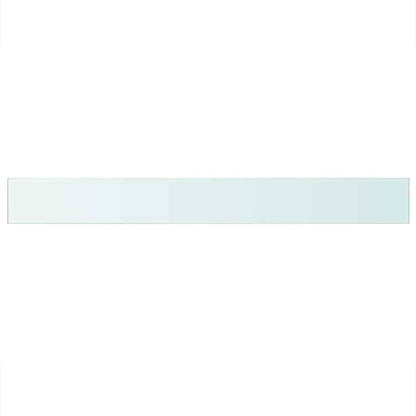 vidaXL Shelves 2 pcs Panel Glass Clear 110x12 cm