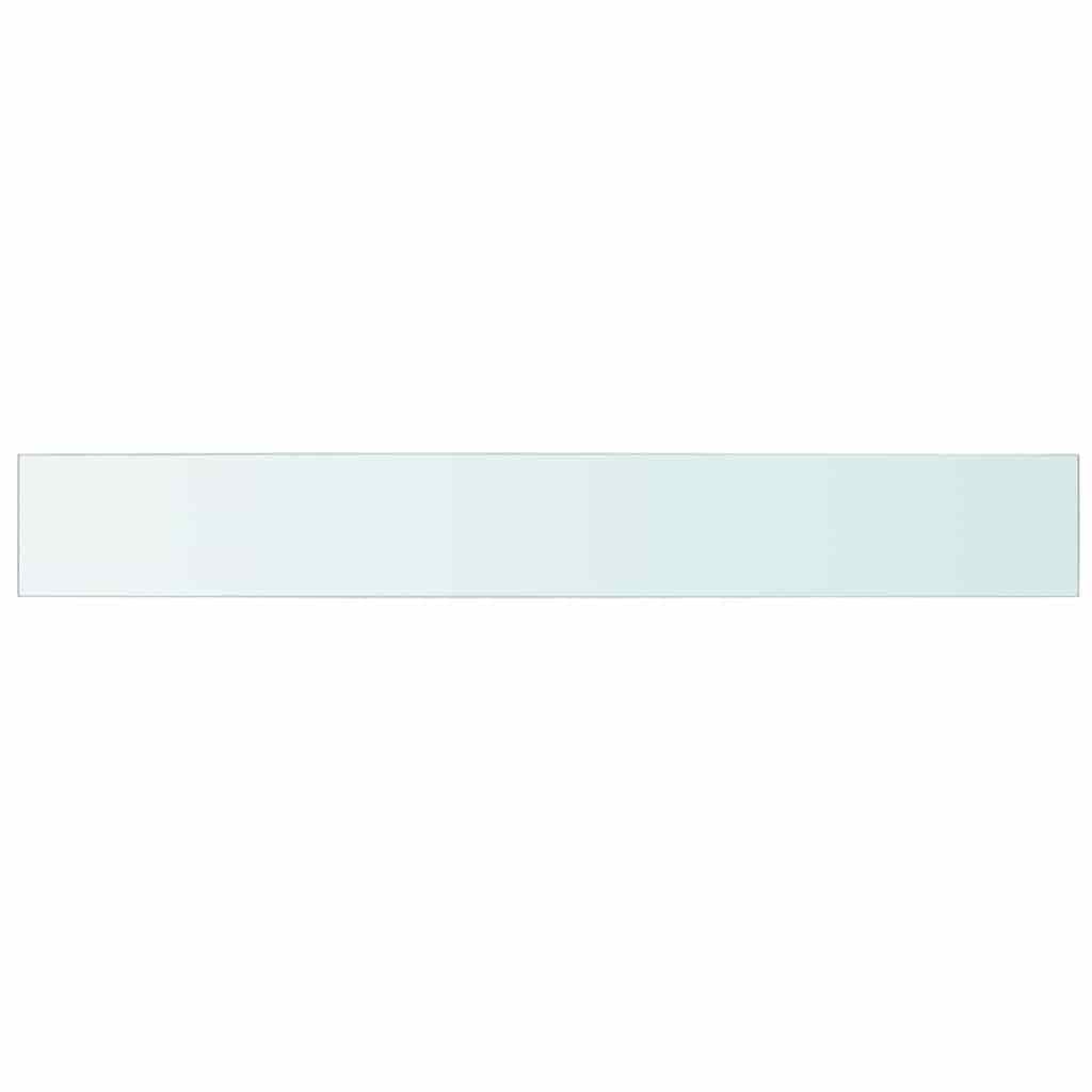 vidaXL Shelves 2 pcs Panel Glass Clear 110x15 cm