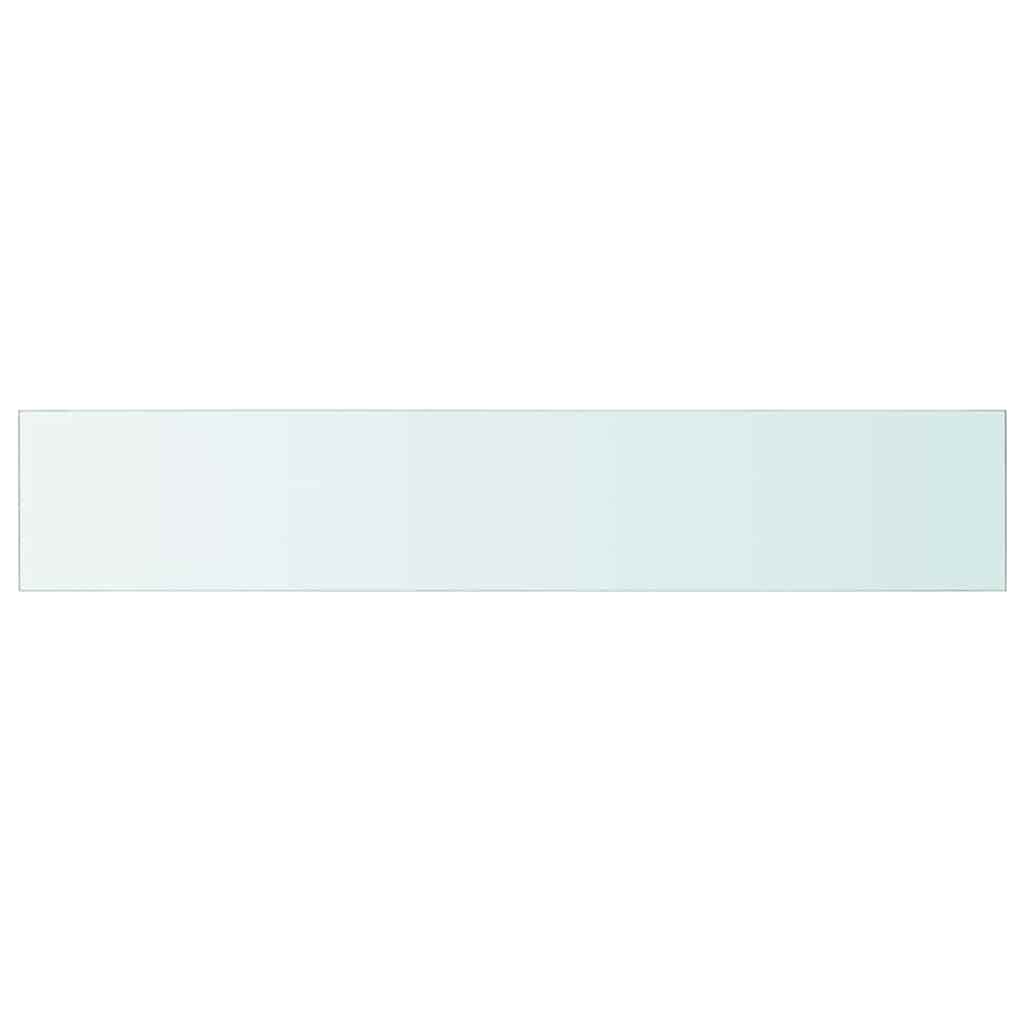 vidaXL Shelves 2 pcs Panel Glass Clear 110x20 cm