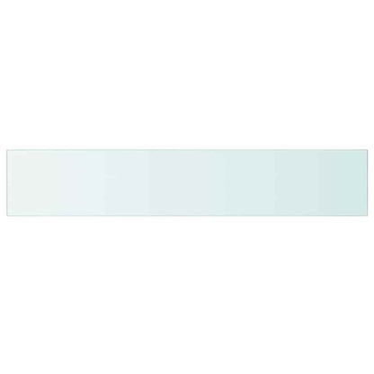vidaXL Shelves 2 pcs Panel Glass Clear 110x20 cm