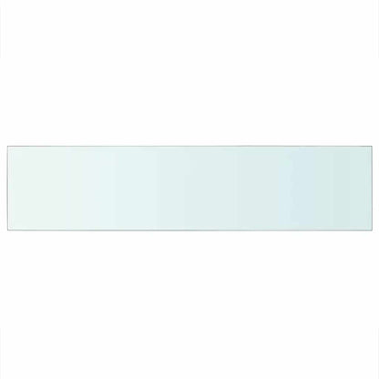 vidaXL Shelves 2 pcs Panel Glass Clear 110x25 cm