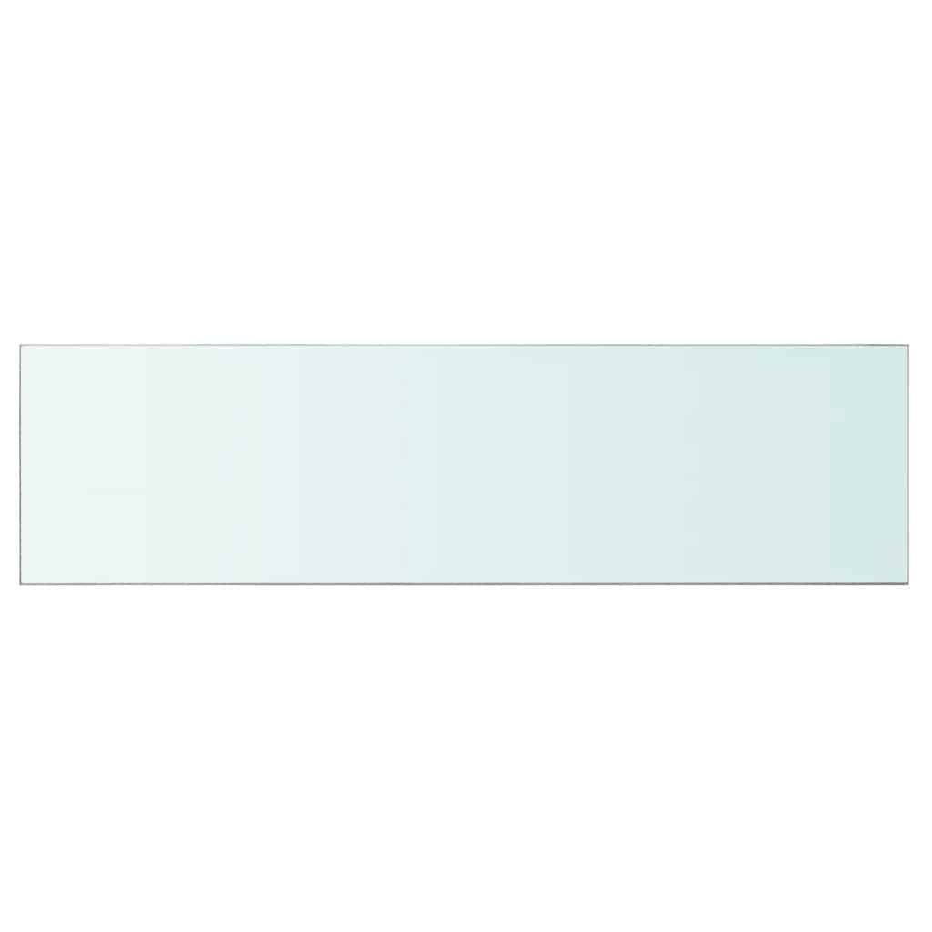 vidaXL Shelves 2 pcs Panel Glass Clear 110x30 cm