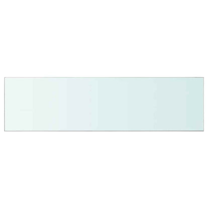 vidaXL Shelves 2 pcs Panel Glass Clear 110x30 cm