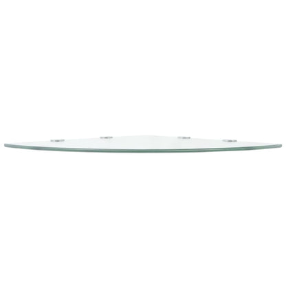 vidaXL Corner Shelf | Set of 2 | Clear | Toughened safety glass | 45x45 cm
