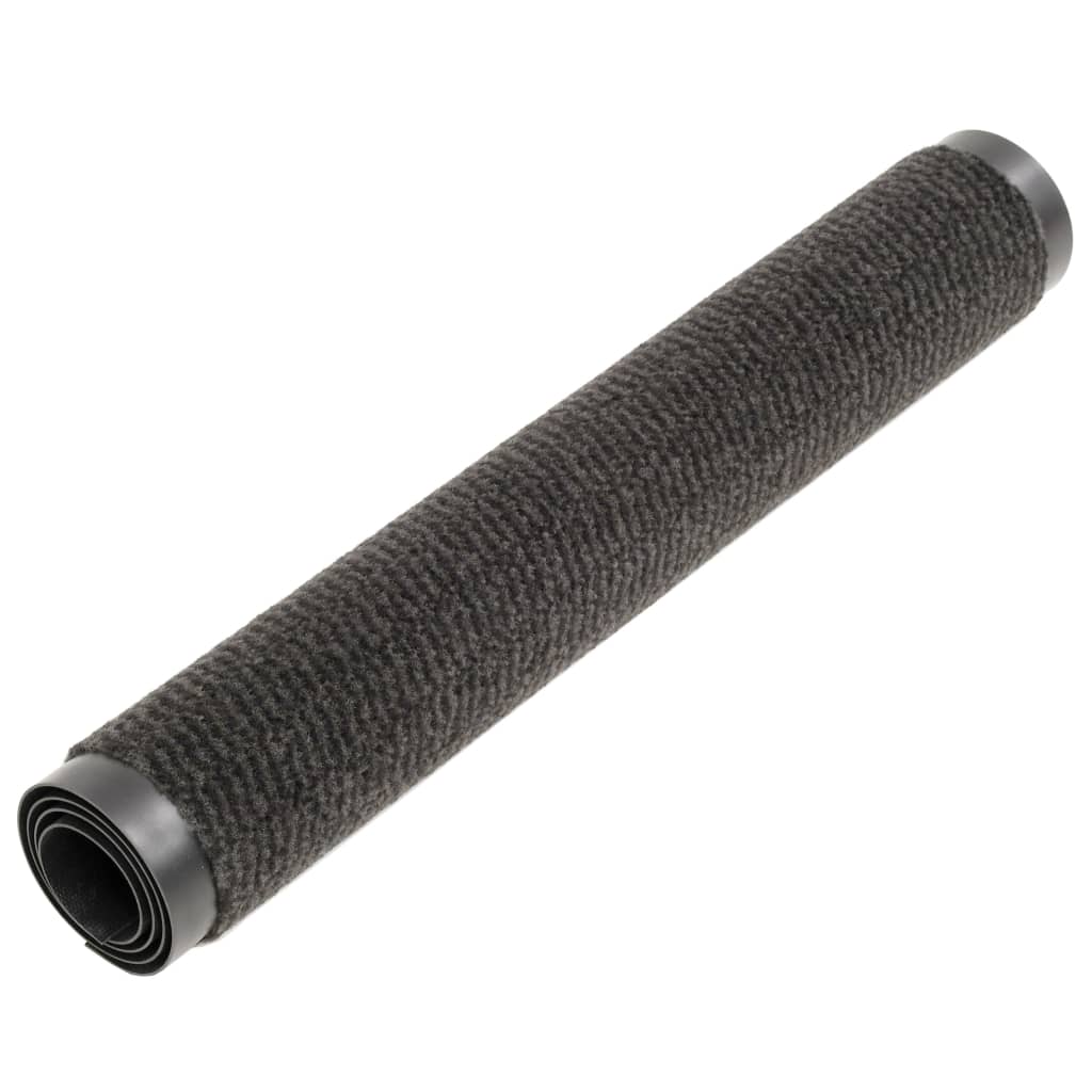 vidaXL Dust Control Mats 2 pcs Rectangular Tufted 60x90 cm Black